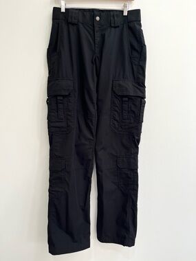 5.11 Tactical Pants Womens Black Taclite EMS Ripstop Utility Cargo Work 8 Long
